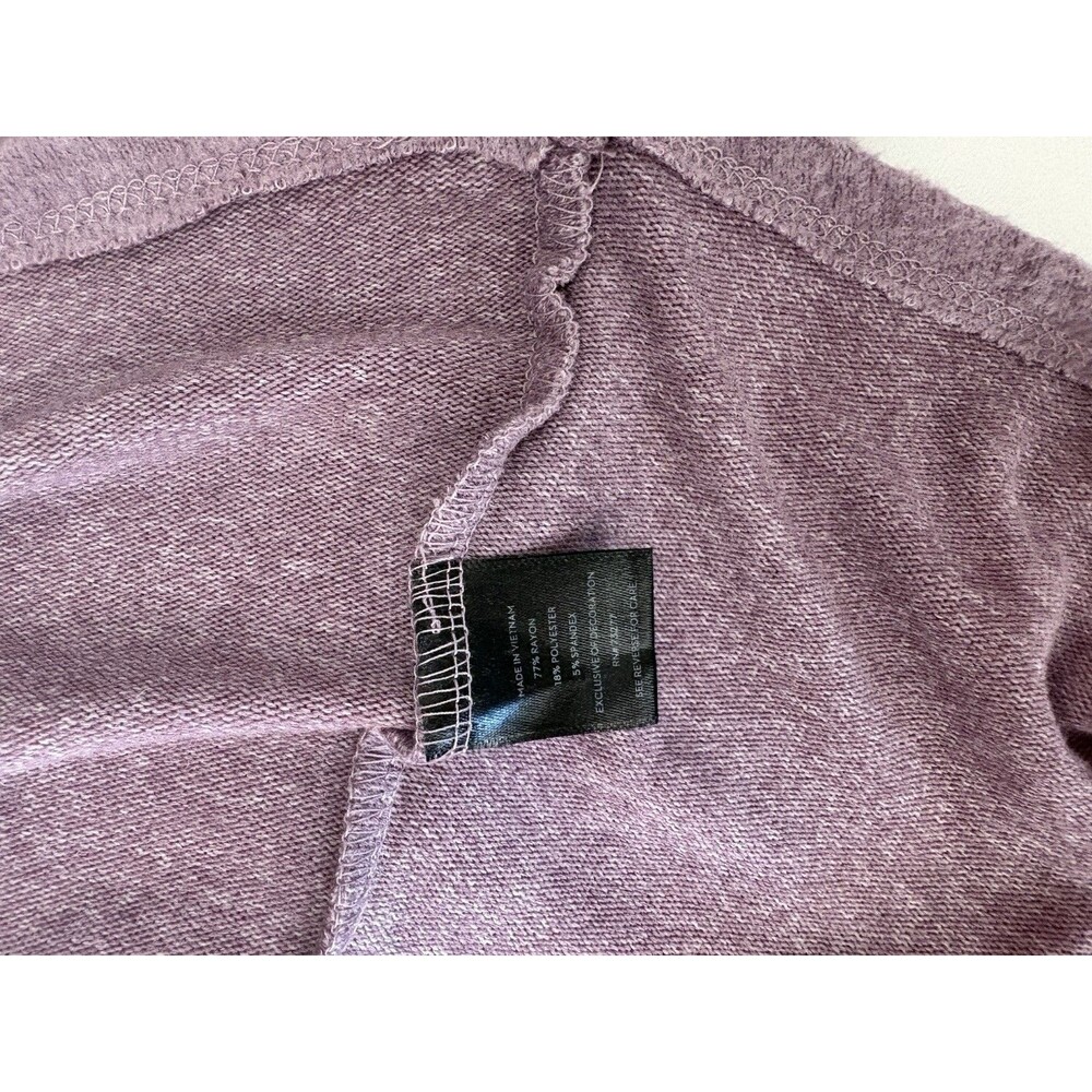 Simply Vera Wang Women’s Blouse 3/4 Bell Sleeve Scoop Neck PURPLE LAVENDER XL - Picture 12 of 12